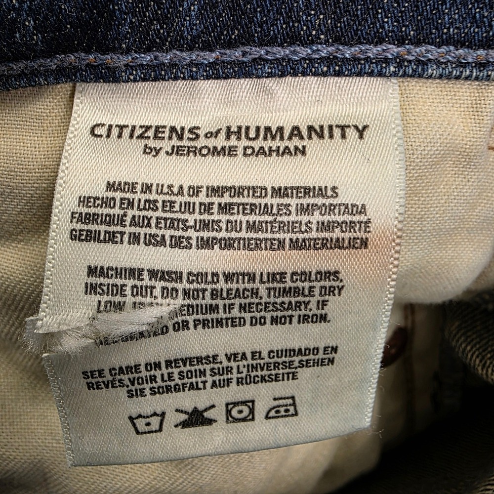 Citizens of Humanity Premium Vintage HighRise Cigarette Ankle Jean 24 Distressed - Picture 9 of 15
